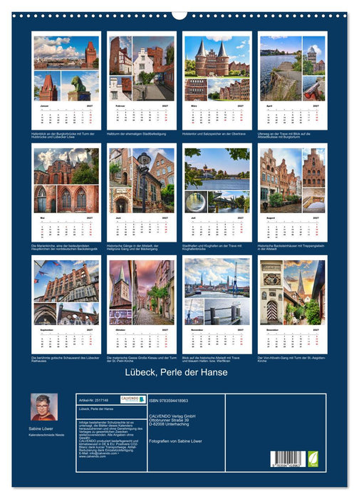 Lübeck, Perle der Hanse (CALVENDO Wandkalender 2027)