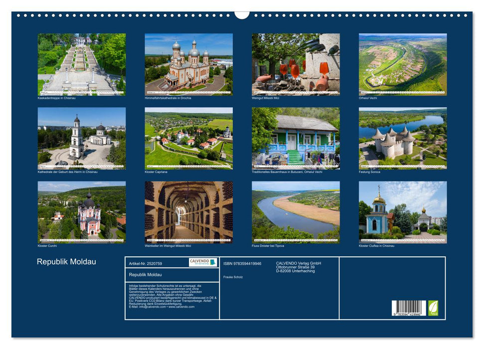 Republik Moldau (CALVENDO Wandkalender 2027)