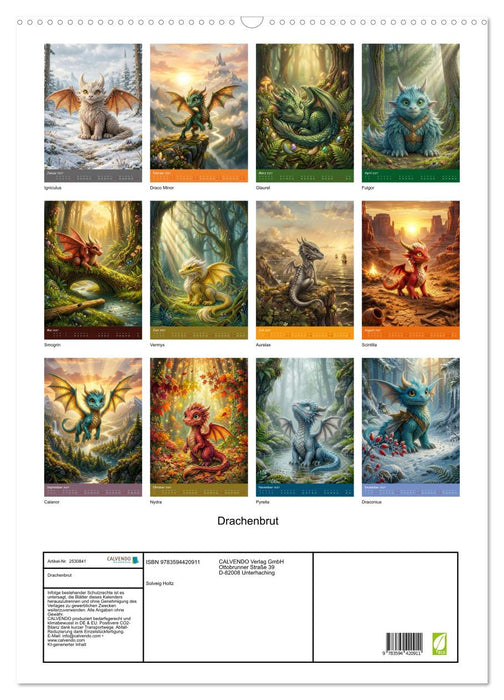 Drachenbrut (CALVENDO Wandkalender 2027)
