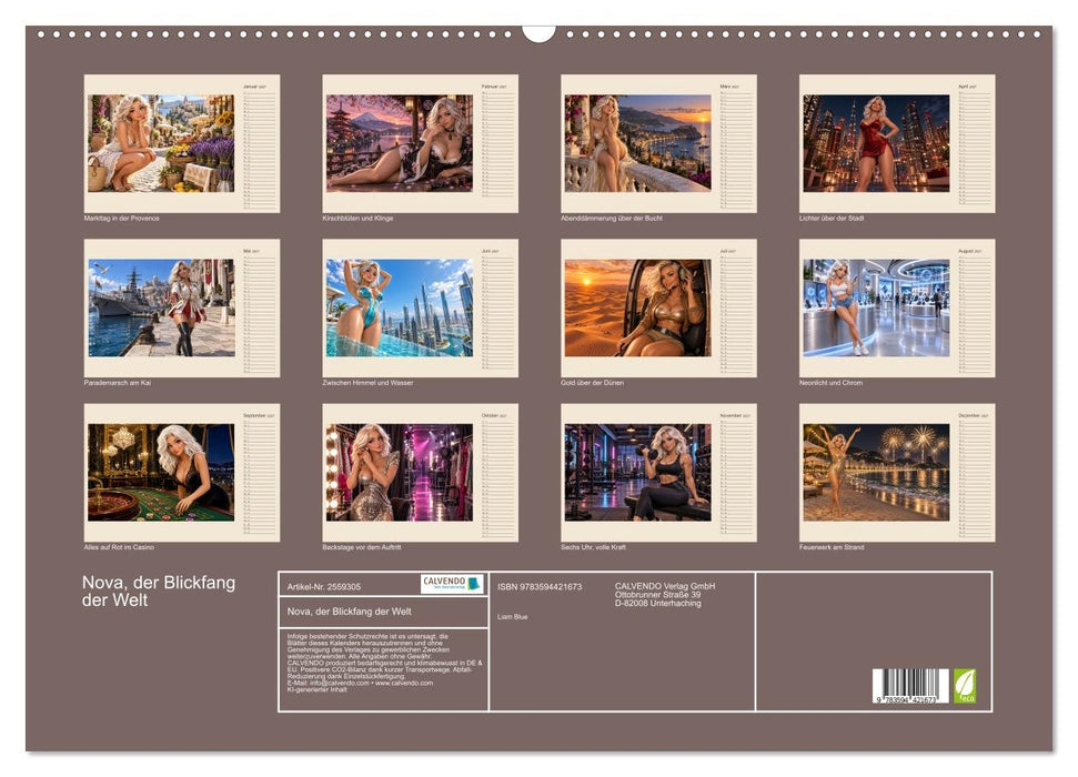 Nova, der Blickfang der Welt (CALVENDO Wandkalender 2027)