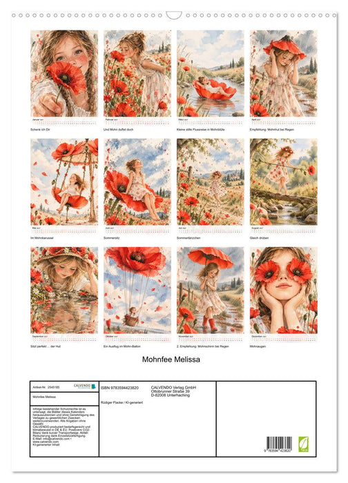 Mohnfee Melissa (CALVENDO Wandkalender 2027)