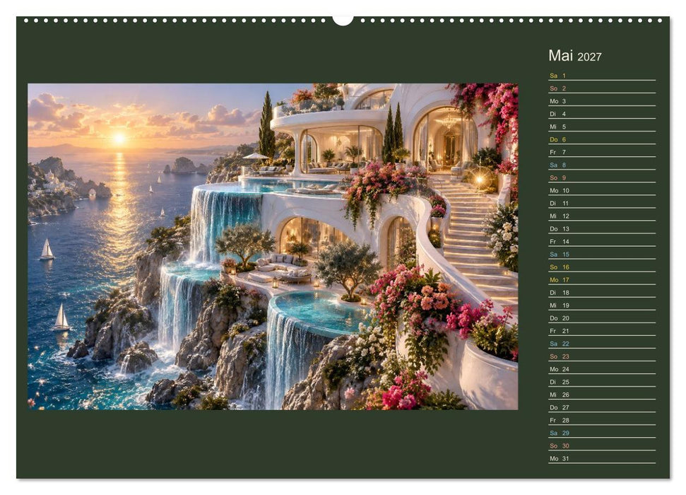 Märchenhäuser von morgen (CALVENDO Premium Wandkalender 2027)