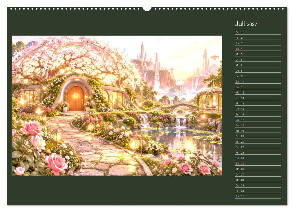Märchenhäuser von morgen (CALVENDO Premium Wandkalender 2027)