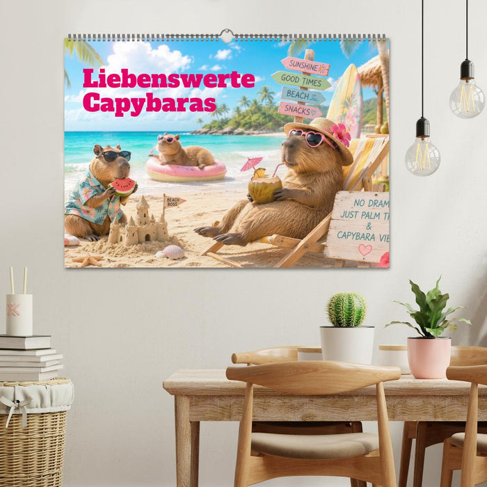 Liebenswerte Capybaras (CALVENDO Wandkalender 2027)