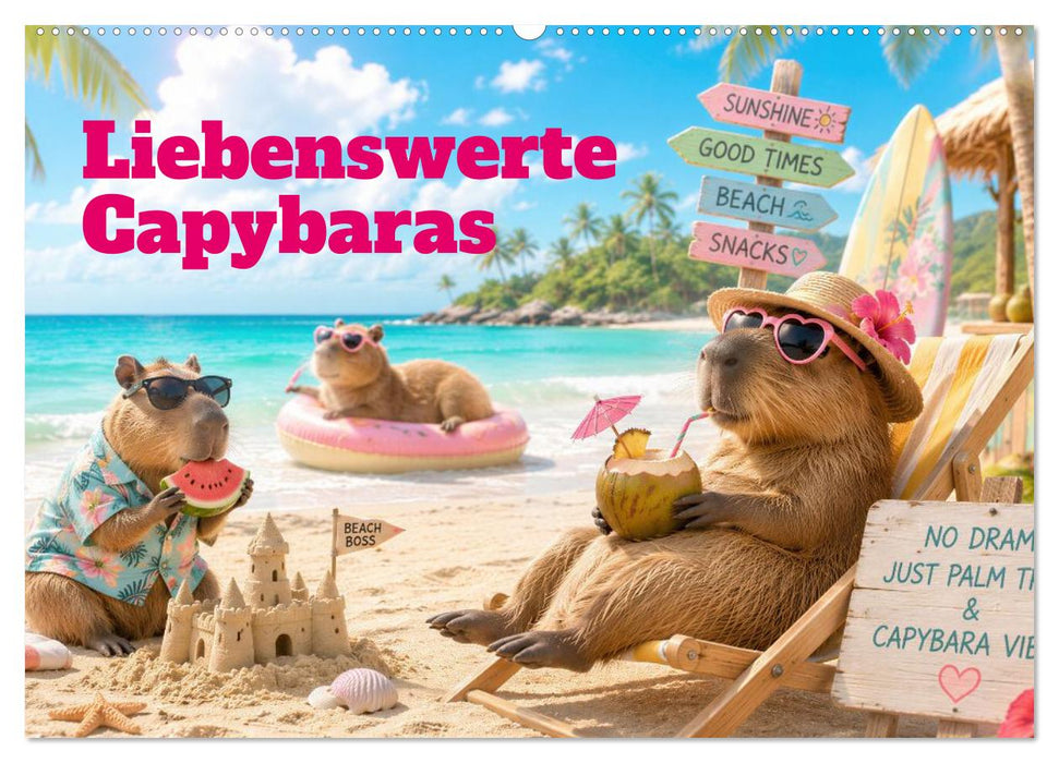 Liebenswerte Capybaras (CALVENDO Wandkalender 2027)
