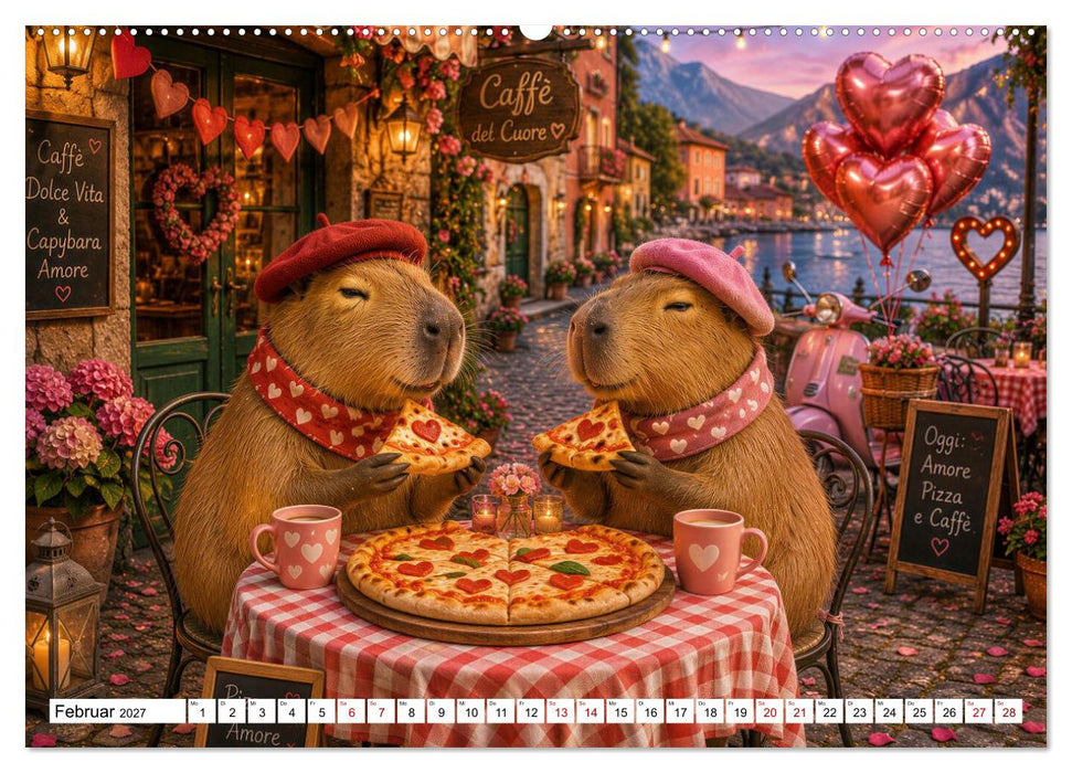 Liebenswerte Capybaras (CALVENDO Wandkalender 2027)