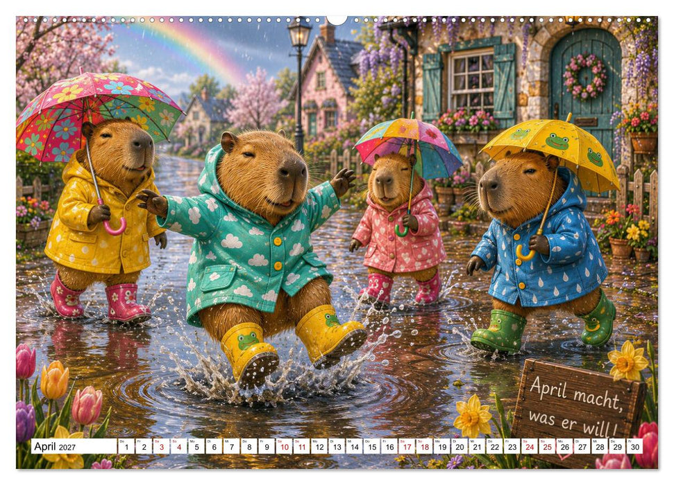 Liebenswerte Capybaras (CALVENDO Wandkalender 2027)