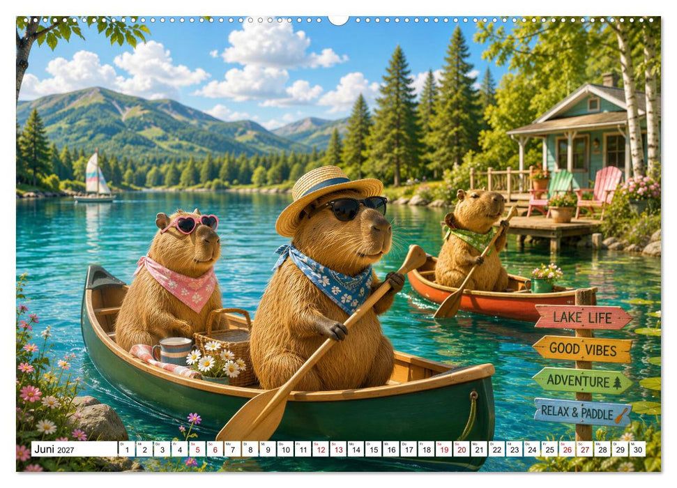 Liebenswerte Capybaras (CALVENDO Wandkalender 2027)