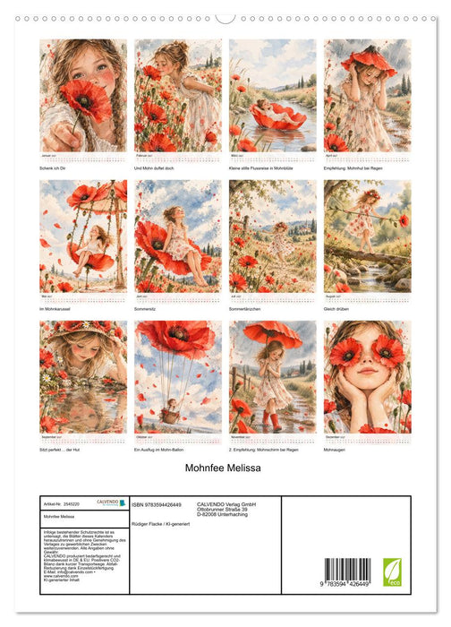 Mohnfee Melissa (CALVENDO Premium Wandkalender 2027)