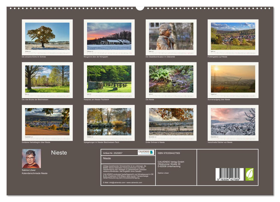 Nieste (CALVENDO Wandkalender 2027)