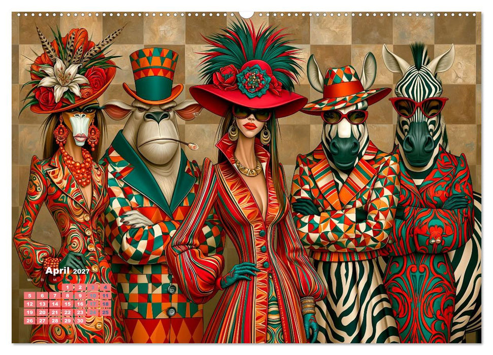 Tierisch extravagant (CALVENDO Premium Wandkalender 2027)
