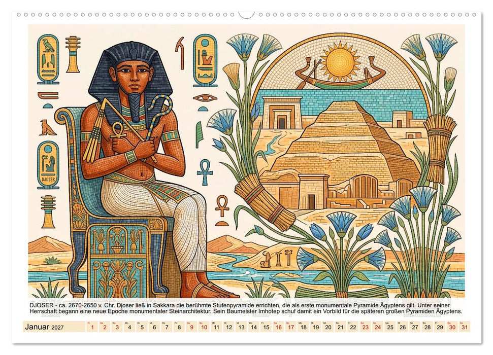 Ägyptens große Pharaonen (CALVENDO Wandkalender 2027)