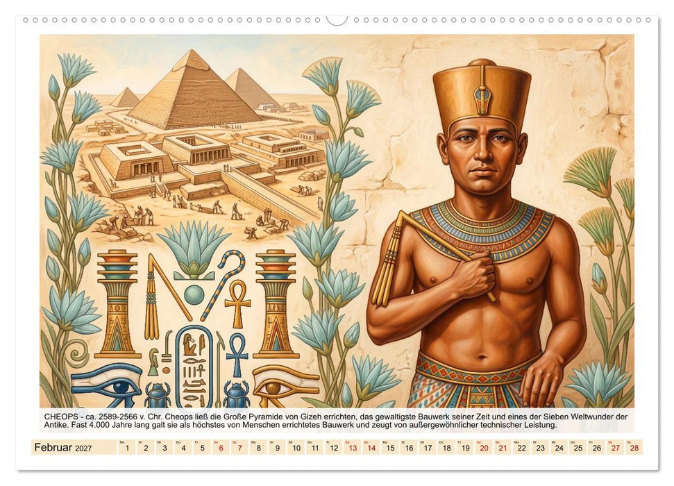 Ägyptens große Pharaonen (CALVENDO Wandkalender 2027)