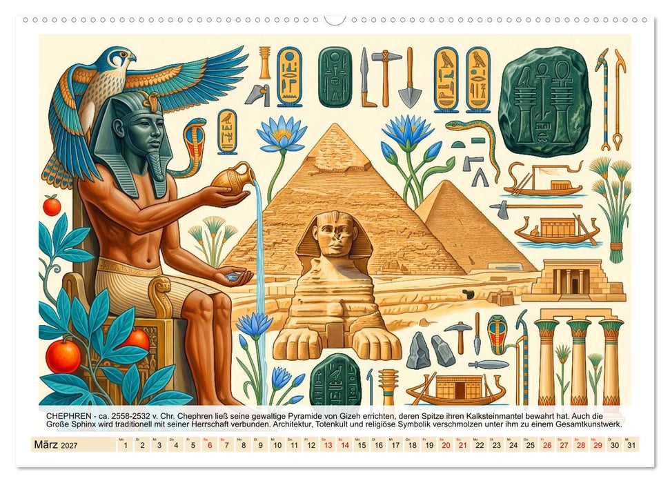 Ägyptens große Pharaonen (CALVENDO Wandkalender 2027)