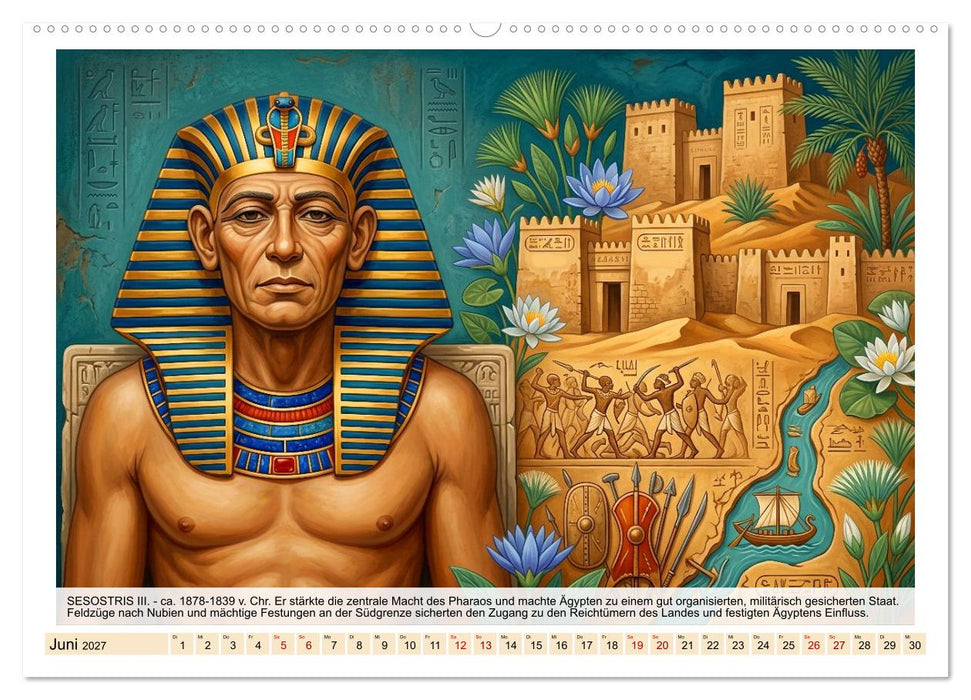 Ägyptens große Pharaonen (CALVENDO Wandkalender 2027)