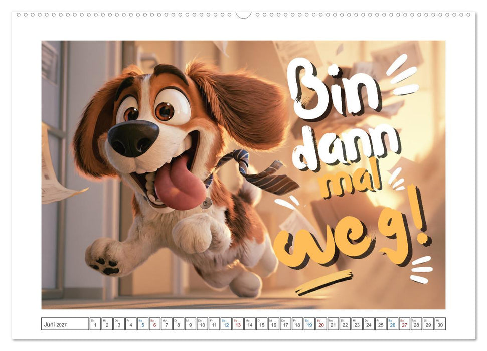 Hund drauf (CALVENDO Premium Wandkalender 2027)