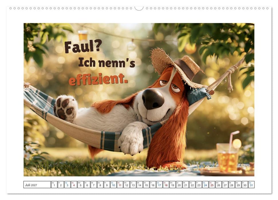 Hund drauf (CALVENDO Premium Wandkalender 2027)