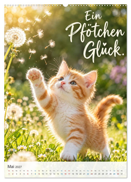 Ein Pfötchen Glück (CALVENDO Premium Wandkalender 2027)