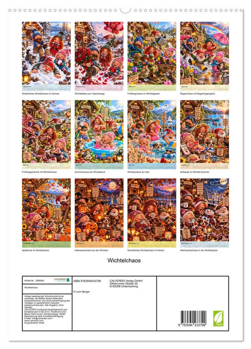 Wichtelchaos (CALVENDO Premium Wandkalender 2027)