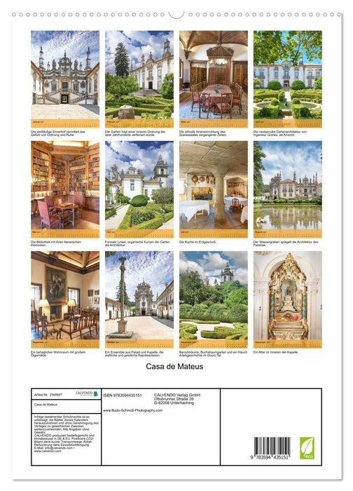 Casa de Mateus (CALVENDO Premium Wandkalender 2027)