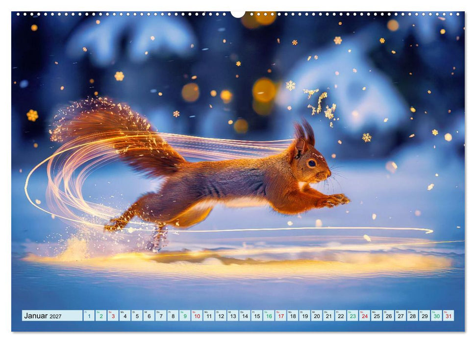 Märchenhafte Eichhörnchen (CALVENDO Premium Wandkalender 2027)