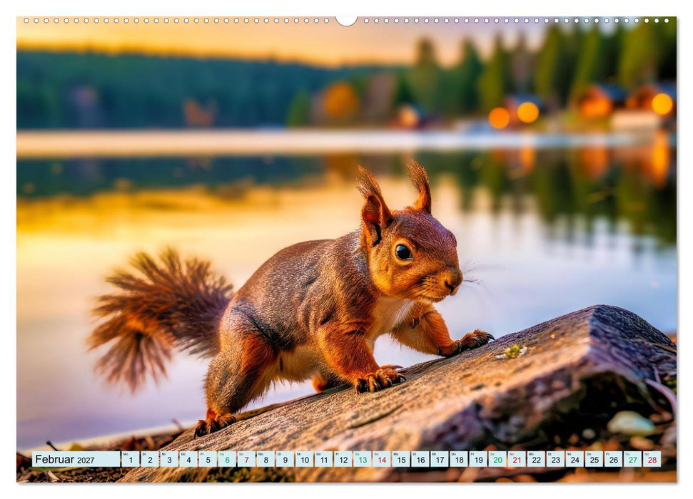 Märchenhafte Eichhörnchen (CALVENDO Premium Wandkalender 2027)