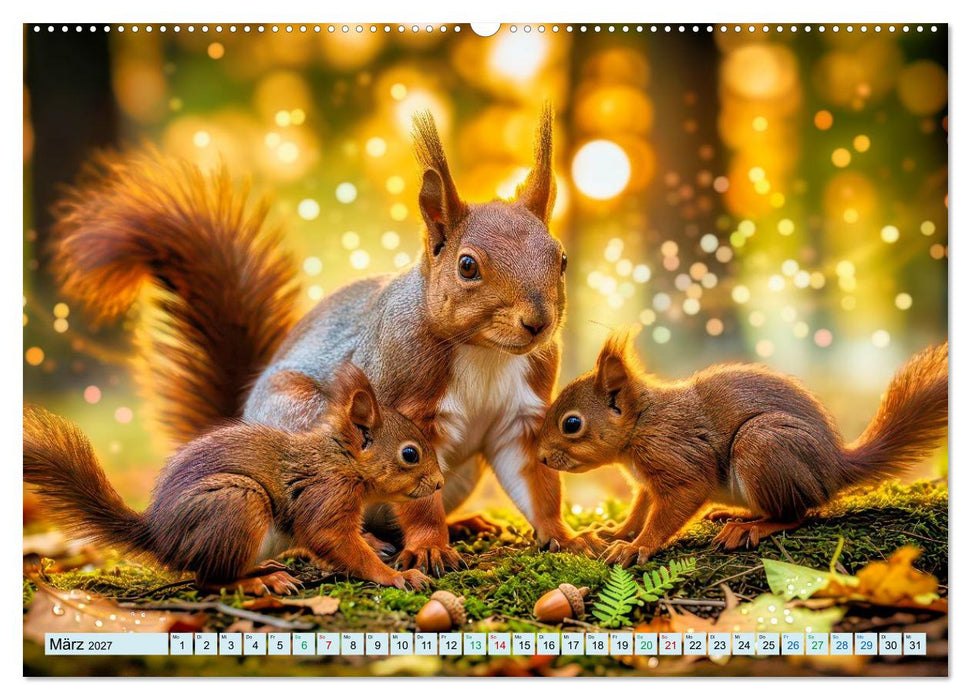 Märchenhafte Eichhörnchen (CALVENDO Premium Wandkalender 2027)