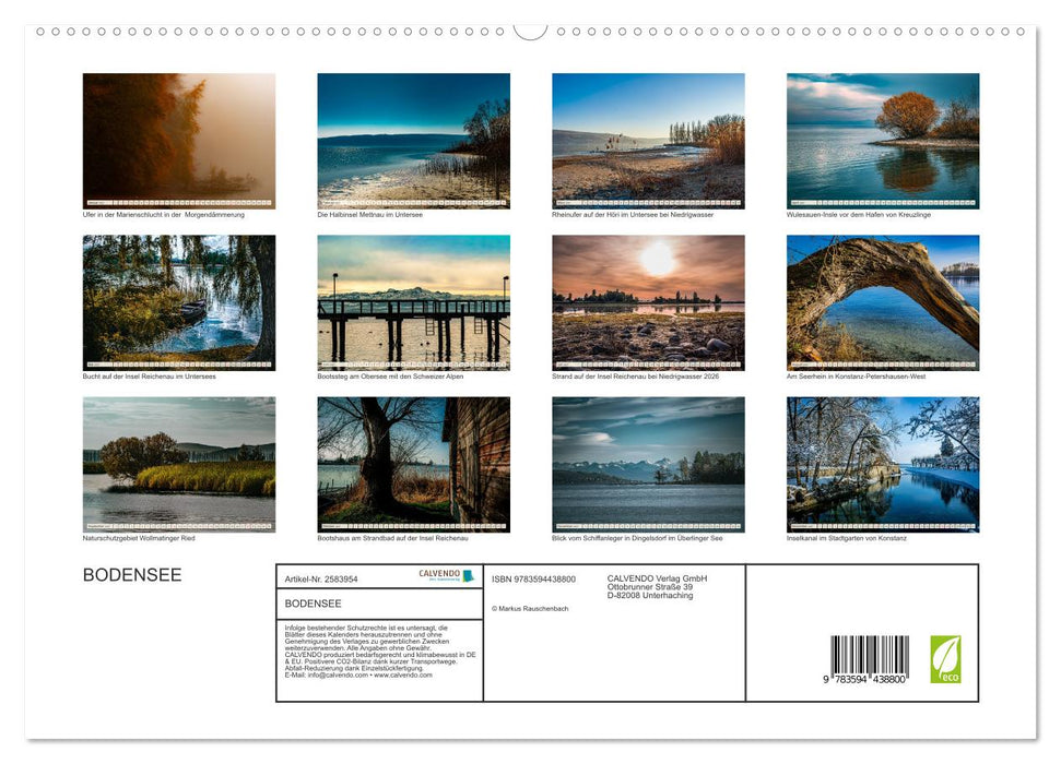 BODENSEE (CALVENDO Premium Wandkalender 2027)