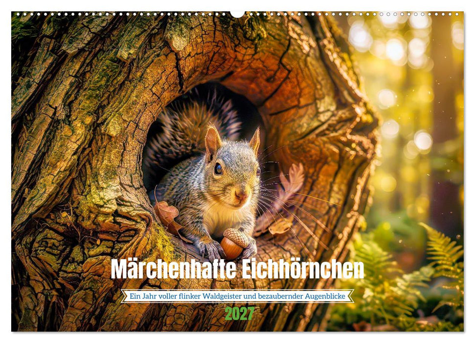 Märchenhafte Eichhörnchen (CALVENDO Wandkalender 2027)