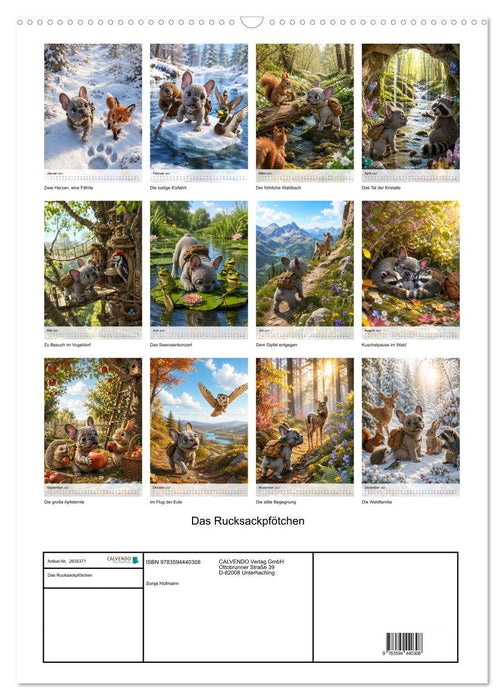 Das Rucksackpfötchen (CALVENDO Wandkalender 2027)