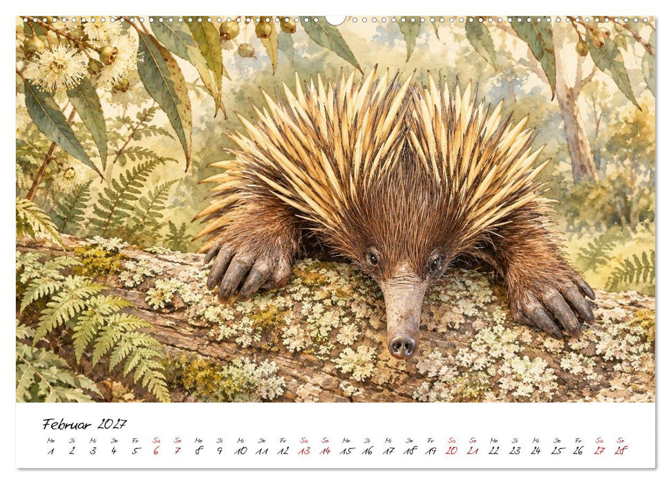 Tierillustrationen aus Down Under (CALVENDO Wandkalender 2027)