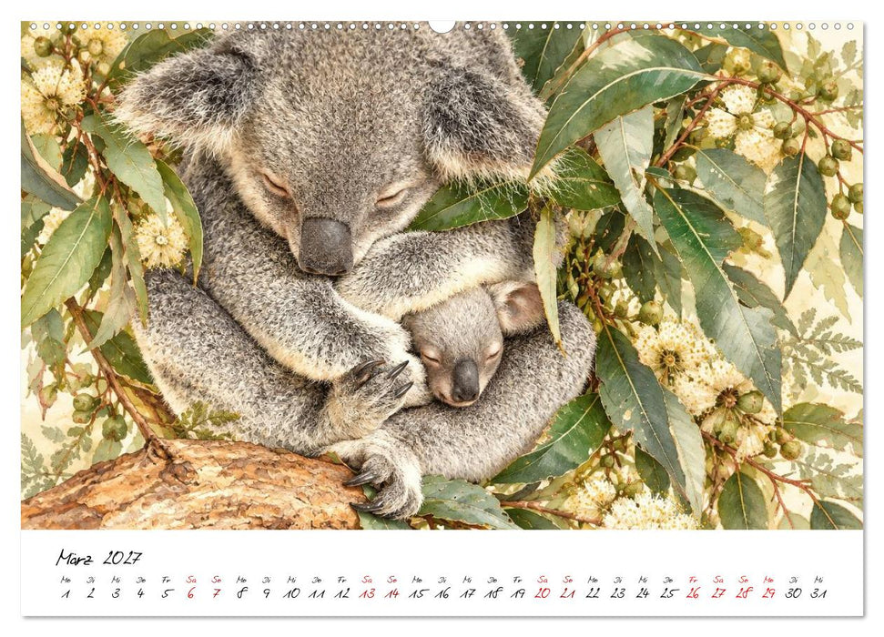 Tierillustrationen aus Down Under (CALVENDO Wandkalender 2027)