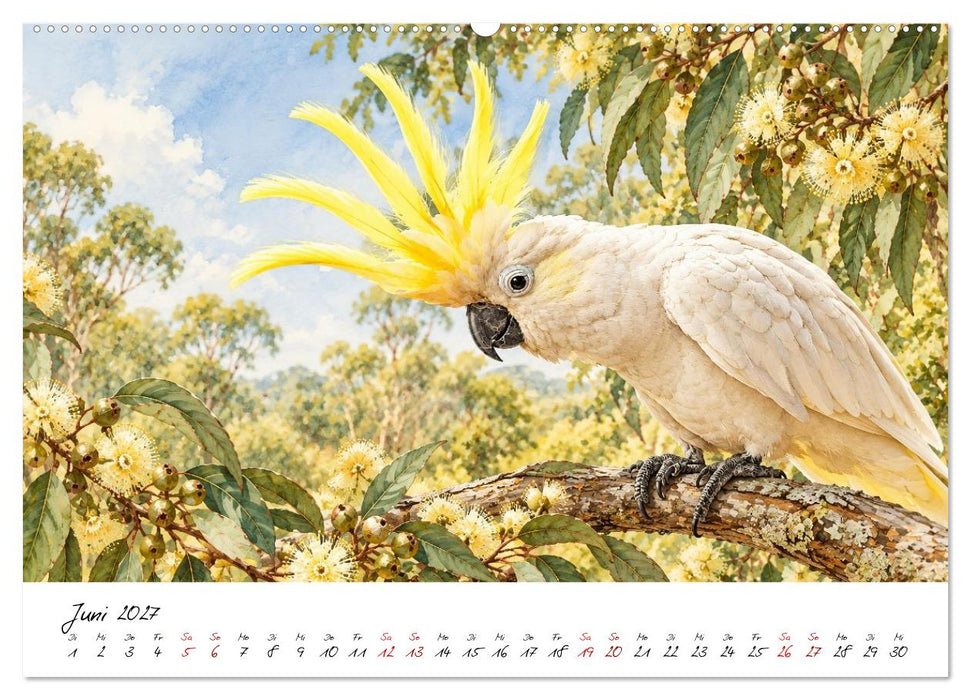 Tierillustrationen aus Down Under (CALVENDO Wandkalender 2027)