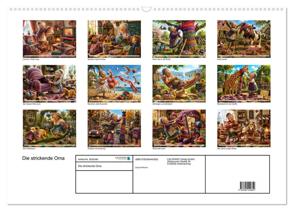 Die strickende Oma (CALVENDO Wandkalender 2027)