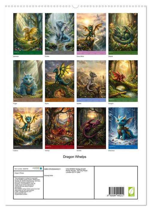 Dragon Whelps (CALVENDO Premium-Calendar 2027)