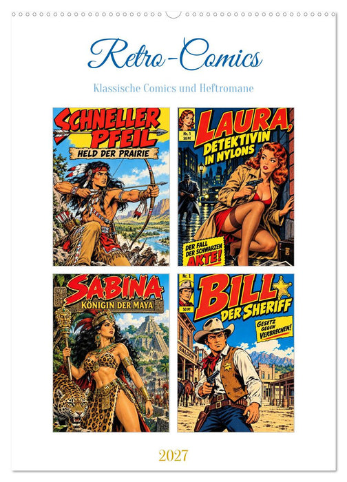 Retro-Comics (CALVENDO Wandkalender 2027)