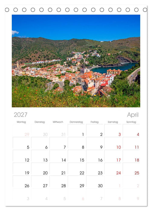 Orte der Pyrenäen (CALVENDO Tischplaner A5H 2027)