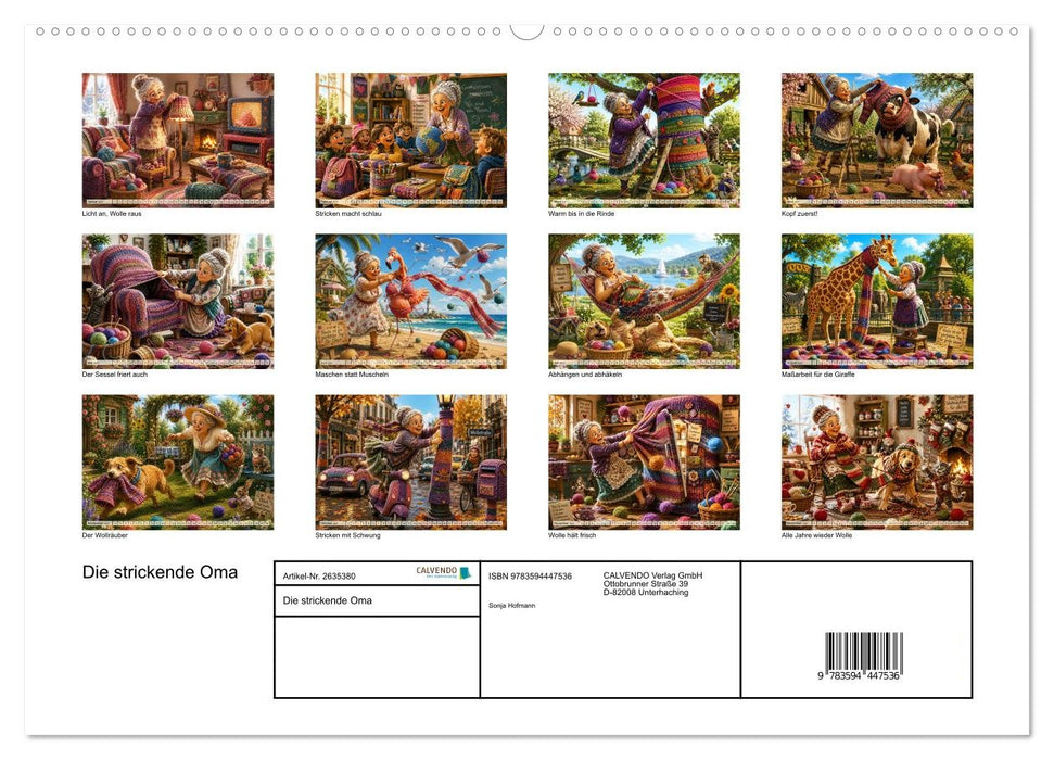 Die strickende Oma (CALVENDO Premium Wandkalender 2027)