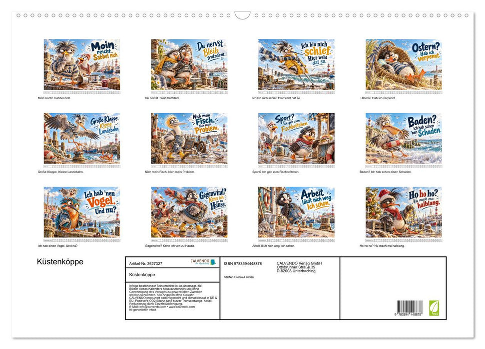 Küstenköppe (CALVENDO Wandkalender 2027)