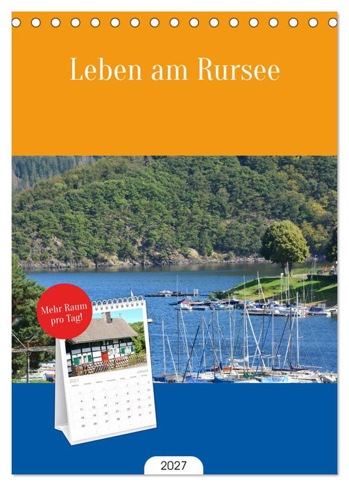 Leben am Rursee (CALVENDO Tischplaner A5H 2027)