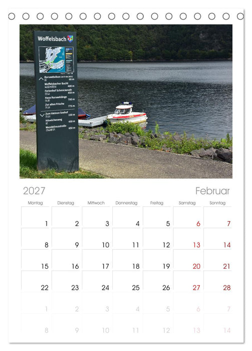 Leben am Rursee (CALVENDO Tischplaner A5H 2027)