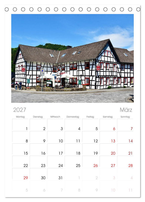 Leben am Rursee (CALVENDO Tischplaner A5H 2027)