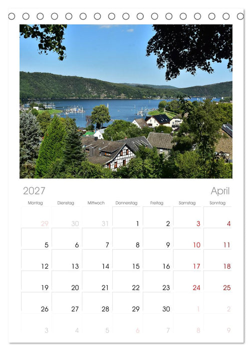 Leben am Rursee (CALVENDO Tischplaner A5H 2027)