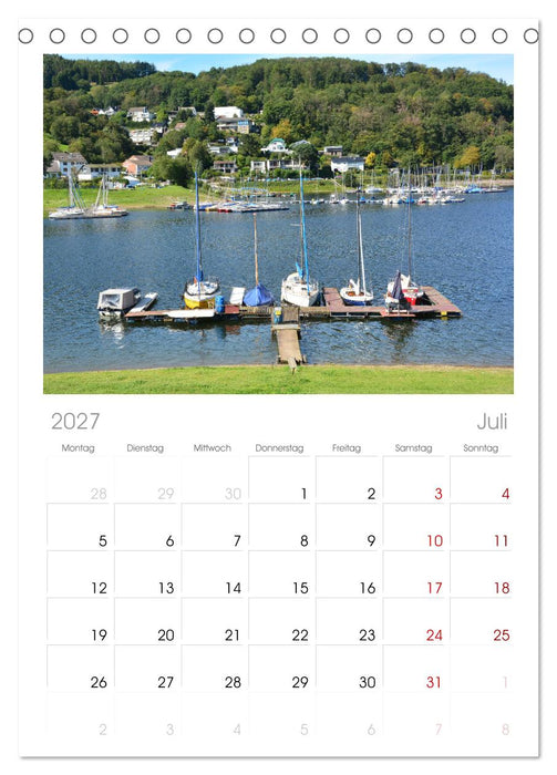 Leben am Rursee (CALVENDO Tischplaner A5H 2027)