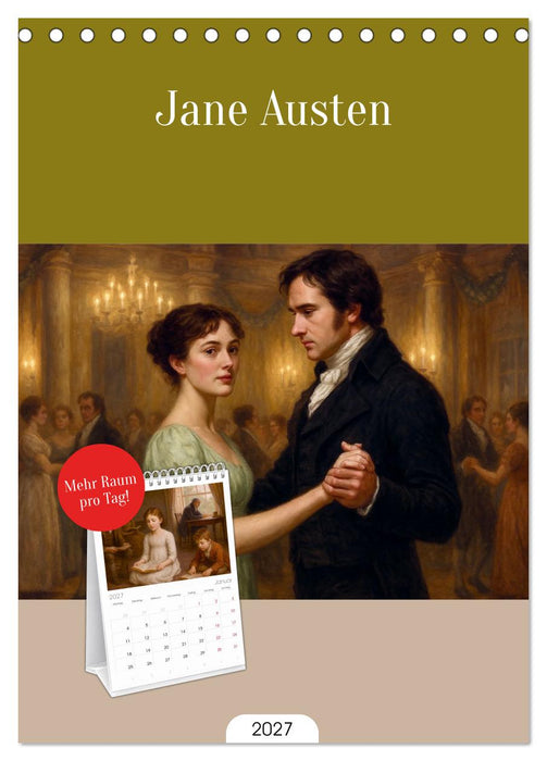 Jane Austen (CALVENDO Tischplaner A5H 2027)