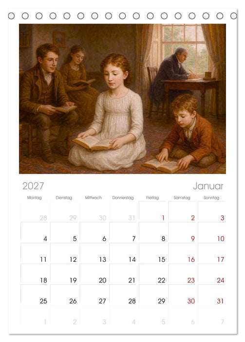 Jane Austen (CALVENDO Tischplaner A5H 2027)