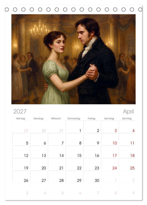 Jane Austen (CALVENDO Tischplaner A5H 2027)