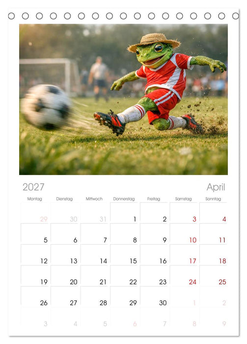 Sportfrosch (CALVENDO Tischplaner A5H 2027)