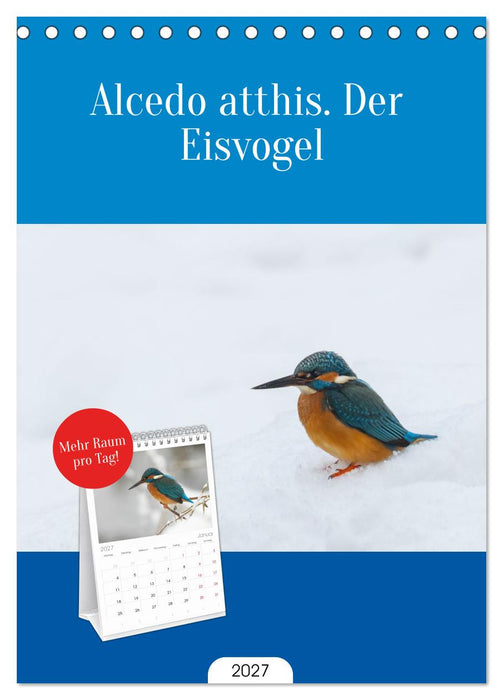 Alcedo atthis. Der Eisvogel (CALVENDO Tischplaner A5H 2027)