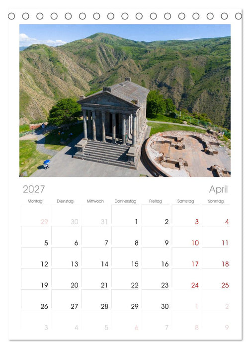 Armenien entdecken (CALVENDO Tischplaner A5H 2027)